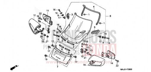 WIND SCREEN ST1100AX de 1999